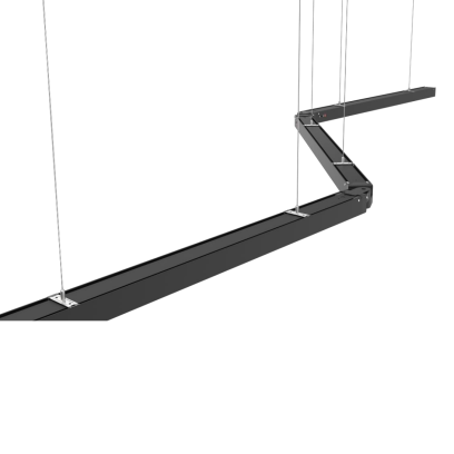 Oprawa liniowa LED SNAKE 10W/20W/30W/40W IP40 3000K/4000K/6000K 100-265V 50-60Hz czarna mleczny klosz