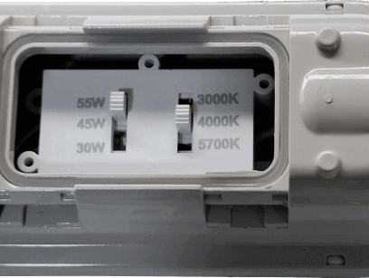 oprawa liniowa HALER NEXT LED 40W Cameleon Multipower, IK10, IP65, 150 lm/W, moc 20W / 30W / 40W, barwa 3000K / 4000K / 5700K